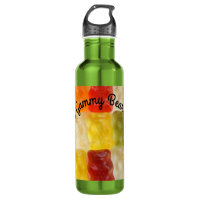 gummy bears - water bottle