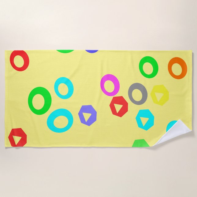 Gummy candies beach towel (Front)