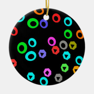 Gummy candies ceramic ornament
