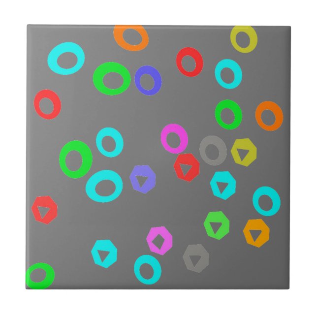 Gummy candies ceramic tile (Front)