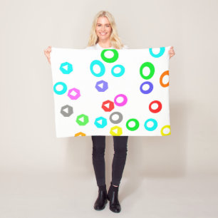 Gummy candies fleece blanket