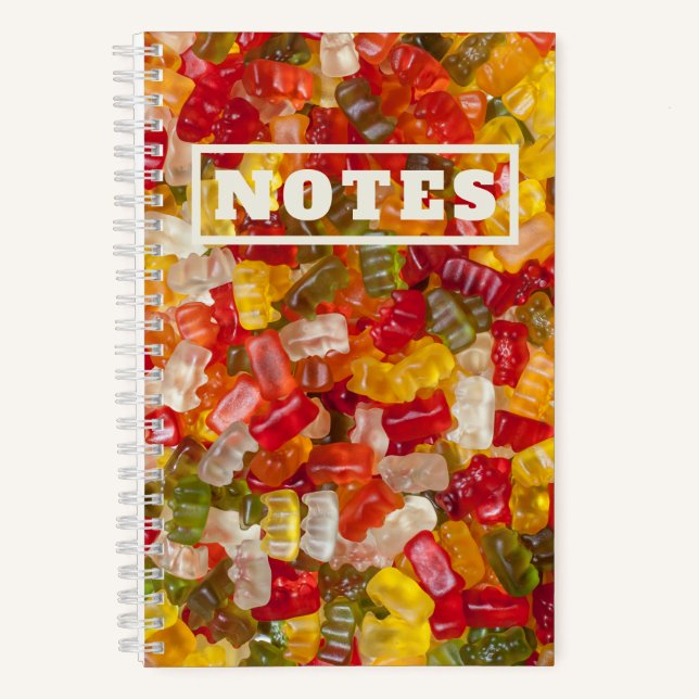 Gummy Candy Cute  Notebook (Front)