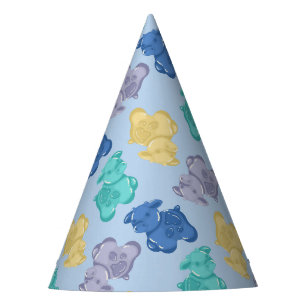 Gummy Cow Glacial Berry Icy Blue Party Hat