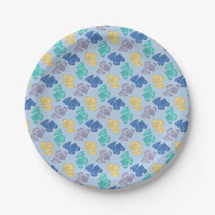 Gummy Cows Glacial Berry Blue Paper Plates