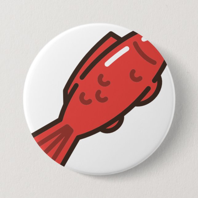 gummy-fish 7.5 cm round badge (Front)