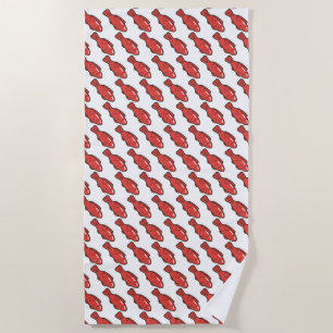 gummy-fish beach towel