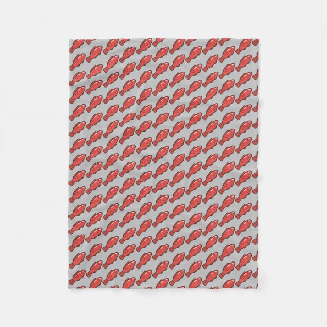 gummy-fish fleece blanket (Front)