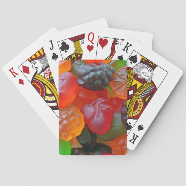 Gummy Fruit Playing Cards (Back)