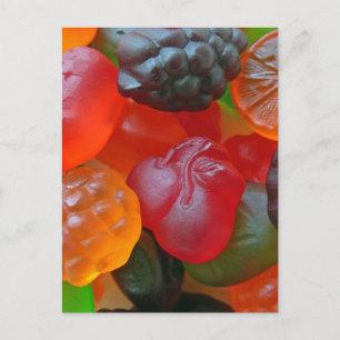 Gummy Fruit Postcard
