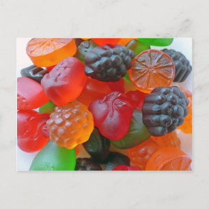 Gummy Fruit Postcard