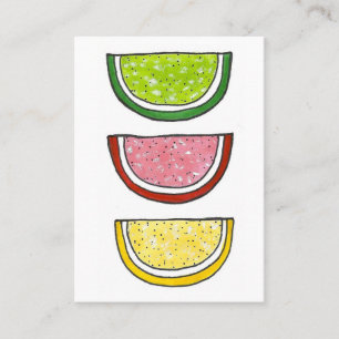 Gummy Fruit Slice Candies Candy Shop Food Sweet Business Card
