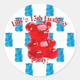 Gummy Jelly  Classic Round Sticker