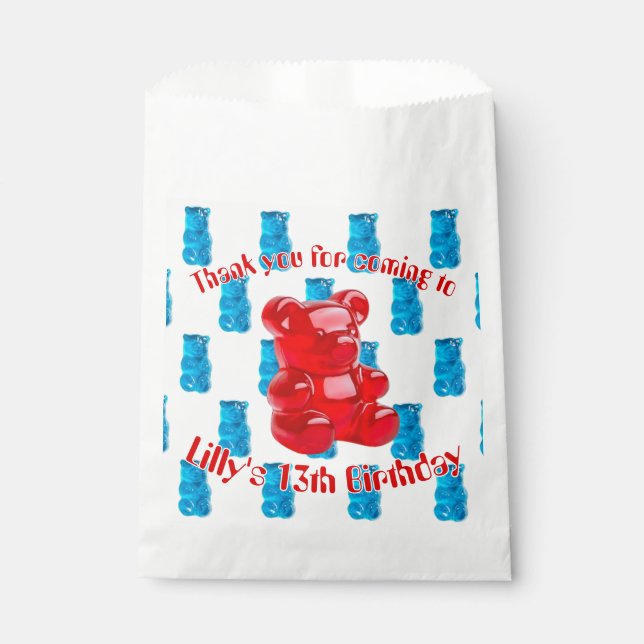 Gummy Jelly  Favour Bag (Front)