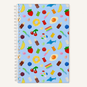Gummy Lover Blue Notebook