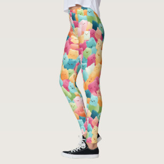 Gummy Wonderland: A Colourful Array of Candy Critt Leggings