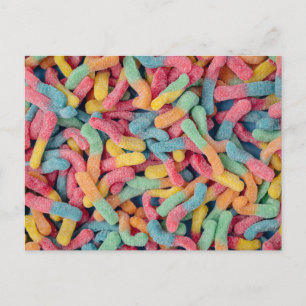 Gummy Worms Postcard