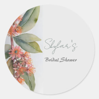 Gumnut Flowers Celebration Classic Round Sticker