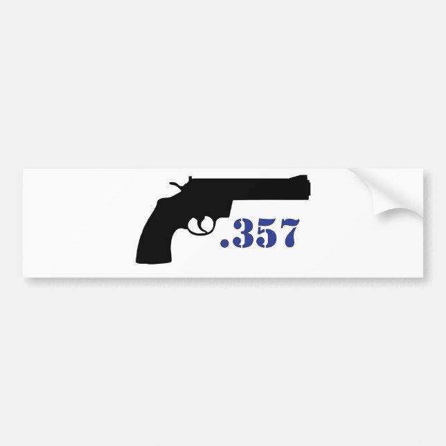 **GUN .357** BUMPER STICKER (Front)