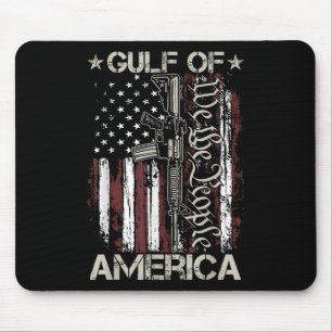 Gun American Flag Patriots Gulf Of Usa America Mouse Pad