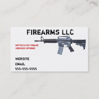 Gun Business Card
