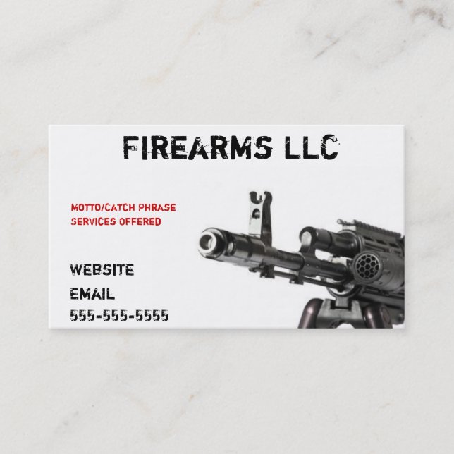 Gun Business Card (Front)