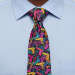 Gun Colorful Shooting Shooter Vibrant Tie<br><div class="desc">This design may be personalized in the area provided by changing the photo and/or text. Or it can be customized by choosing the click to customize further option and delete or change the color of the background, add text, change the text color or style, or delete the text for an...</div>