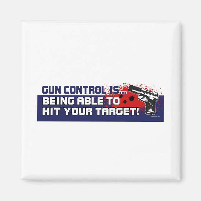 Gun-Control - Customised Magnet (Front)