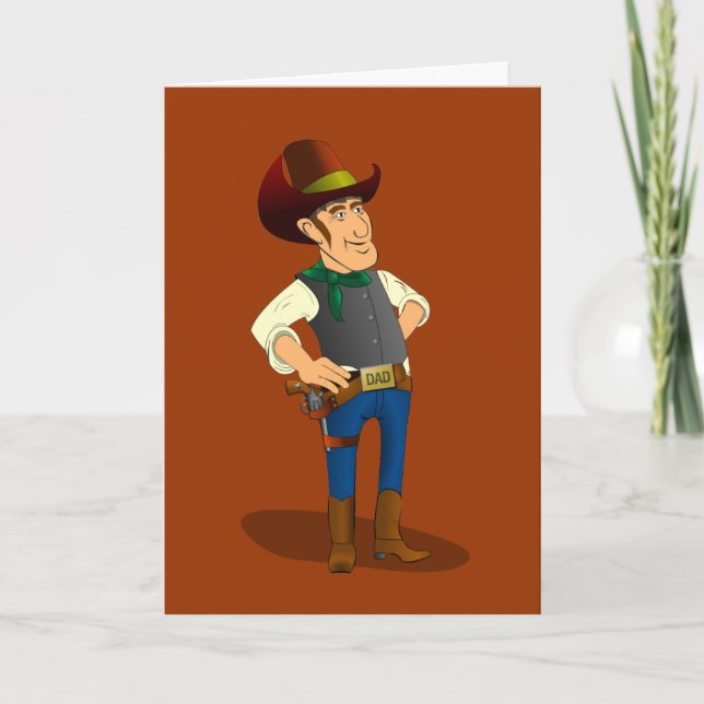 Gun Control Debate, Cowboy Greeting Card (Front)