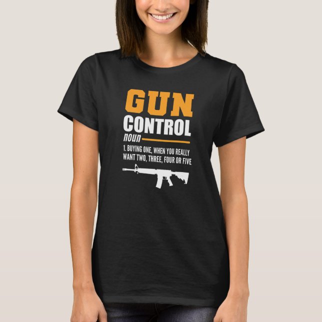 Gun Control Definition Sheriff   T-Shirt (Front)