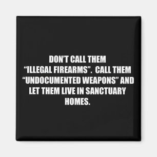 Gun control illegal firearm undocumented weapons magnet