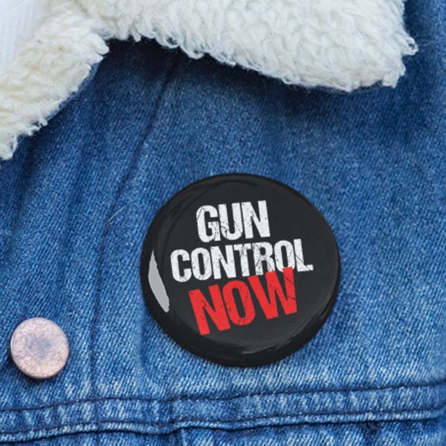Gun Control Now 6 Cm Round Badge (Creator Uploaded)