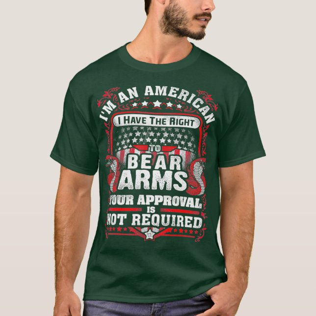 Gun Control Right To Bear Arms Tee for Gun (Front)
