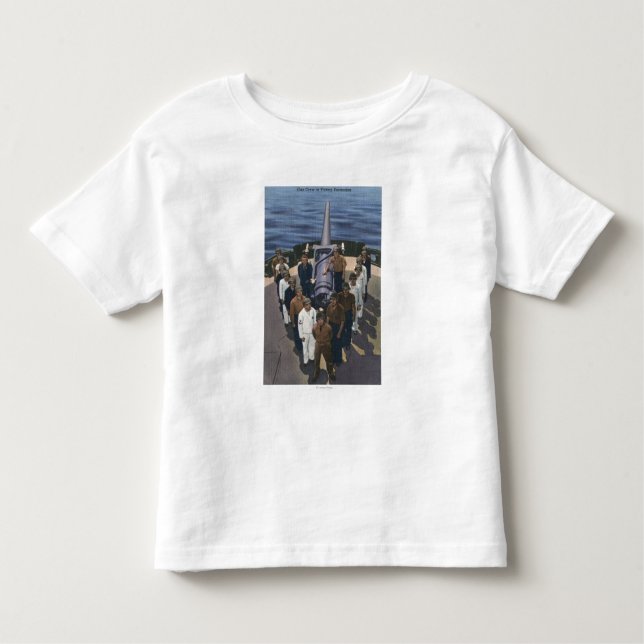 Gun Crew in Victory Formation - US Navy Toddler T-Shirt (Front)