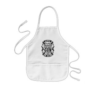 Gun Dad – Protective Father Mode 🔫👧 Kids Apron