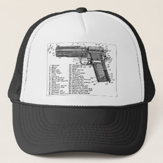 Gun Diagram Trucker Hat