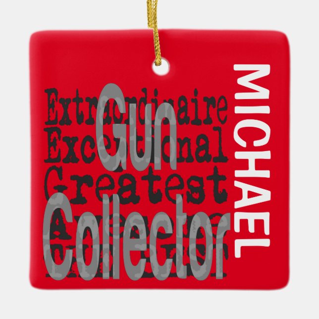 Gun Extraordinaire CUSTOM Ceramic Ornament (Front)
