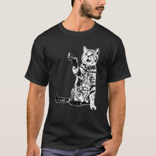 Gun Kitty Cat T-Shirt