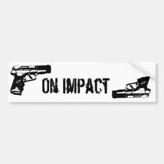 Gun logo bumper sticker