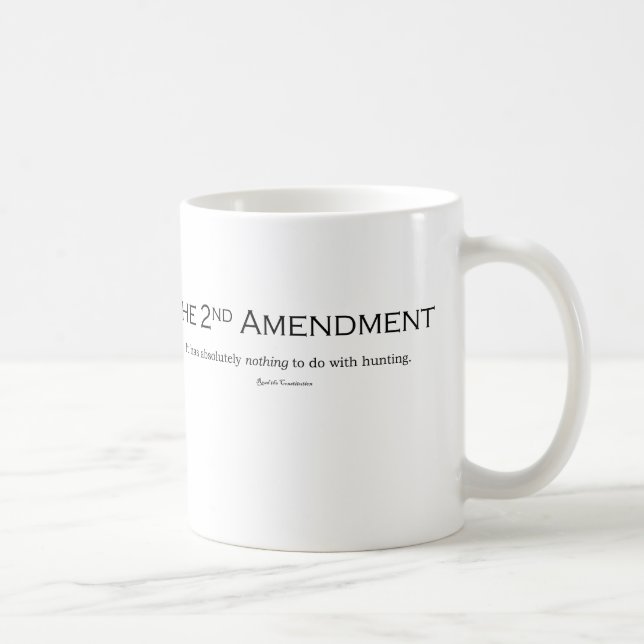 Gun lover Gun owner gifts 2nd Amendment Republican Coffee Mug (Right)