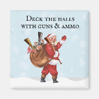 Gun Lover Santa Deck the halls Shooting