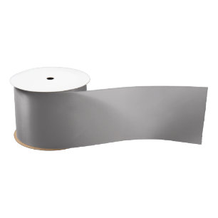Gun Metal Silver Steel Gray Solid Color Satin Ribbon