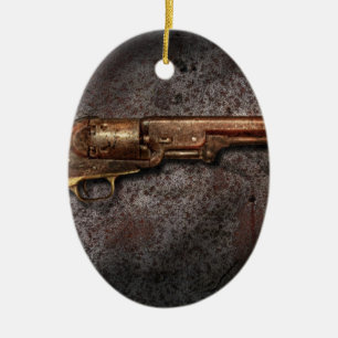 Gun - Model 1851 - 36 Calibre Revolver Ceramic Tree Decoration