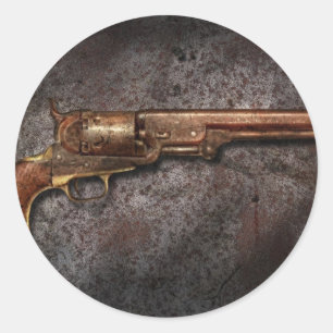 Gun - Model 1851 - 36 Calibre Revolver Classic Round Sticker
