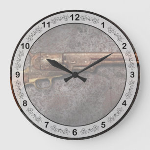 Gun - Model 1851 - 36 Calibre Revolver Large Clock