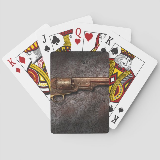 Gun - Model 1851 - 36 Calibre Revolver Playing Cards (Back)