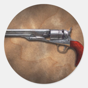 Gun - Model 1860 Army Revolver Classic Round Sticker