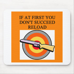 gun owner joke mouse pad