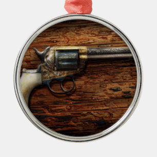 Gun- Police - True Grit Metal Tree Decoration