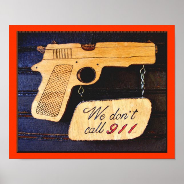 Gun Poster Sign (Front)