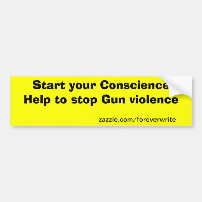 gun protest bumper sticker (Front)